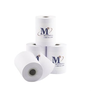 2 1 / 4" (58mm) x 62' (19m) Thermal Paper (100 rolls / case) - Solid Wall Core