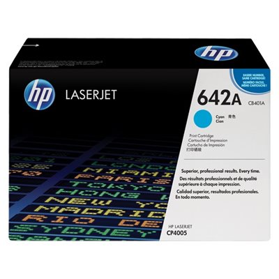 Cartouche cyan HP 642A, FEO / OEM #CB401A Cartouche cyan HP 642A, FEO / OEM #CB401A