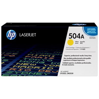 Cartouche jaune HP 504A, FEO / OEM #CE252A Cartouche jaune HP 504A, FEO / OEM #CE252A