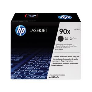HP 90X High Yield Black Toner, OEM #CE390X