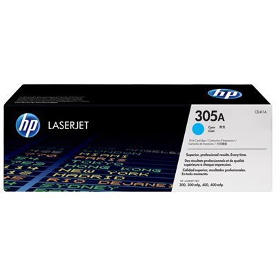 Cartouche cyan HP 305A, FEO / OEM #CE411A Cartouche cyan HP 305A, FEO / OEM #CE411A