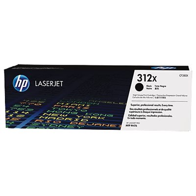 HP 312X High Yield Black Toner, OEM #CF380X