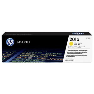 HP 201X High Yield Yellow Toner, OEM #CF402X