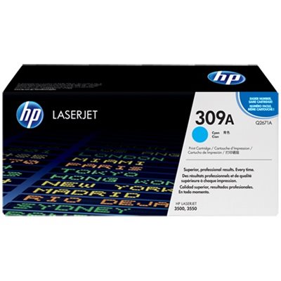 HP 309A Cyan Toner, #Q2671A