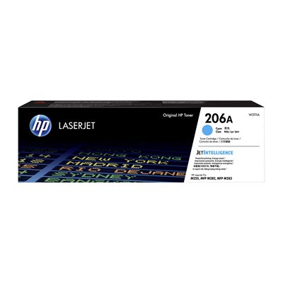 HP 206A Cyan Original LaserJet Toner Cartridge, OEM # W2111A