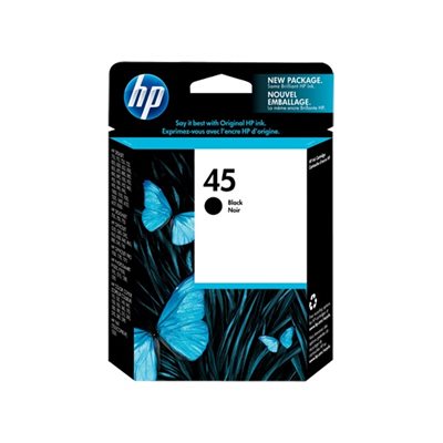 Cartouche d'encre noir HP 45 FEO / OEM #51645A#140 Cartouche d'encre noir HP 45 FEO / OEM #51645A#140
