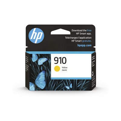 HP 910 yellow ink cartridge, OEM #3YL60AN#140