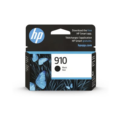 HP 910 black ink cartridge, OEM #3YL61AN#140 HP 910 black ink cartridge, OEM #3YL61AN#140