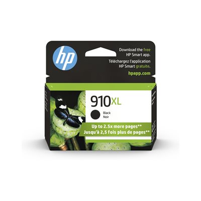 HP 910XL Black Original Ink Cartridge, OEM 3YL65AN#140