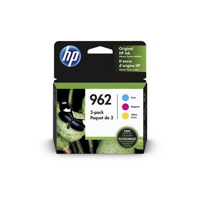 HP 962 CMY ORIGINAL INK COMBO 3PK, OEM #3YP00AN#140 HP 962 CMY ORIGINAL INK COMBO 3PK, OEM #3YP00AN#140