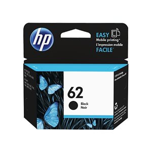 HP 62 Black Ink Cartridge, OEM #C2P04AN#140