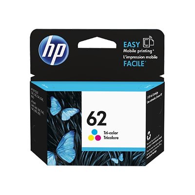 Packet de 3 cartouches d'encre HP 62, FEO / OEM #C2P06AN#140 Packet de 3 cartouches d'encre HP 62, FEO / OEM #C2P06AN#140