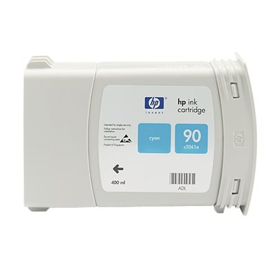 HP 90 Cyan Ink Cartridge, OEM #C5061A