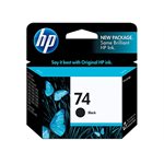 HP 74 Black Ink Cartridge, OEM #CB335WN#140