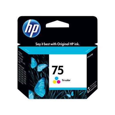 HP 75 Tri-Colour Ink Cartridge, OEM #CB337WN#140