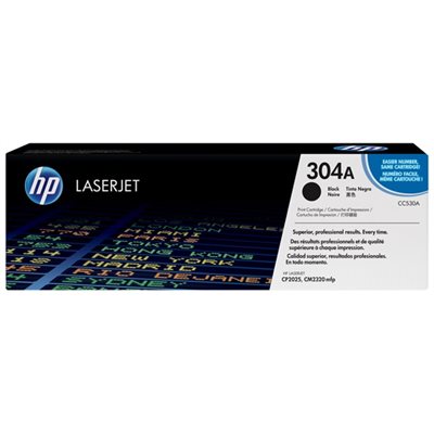 HP 304A Black Toner, OEM #CC530A 