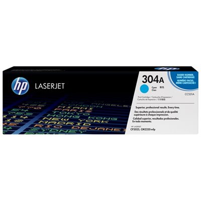 Cartouche cyan HP 304A, FEO / OEM #CC531A Cartouche cyan HP 304A, FEO / OEM #CC531A
