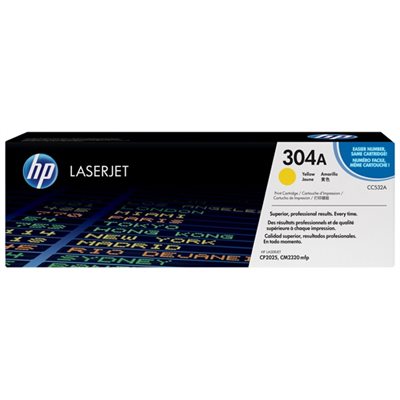 Cartouche jaune HP 304A, FEO / OEM #CC532A Cartouche jaune HP 304A, FEO / OEM #CC532A