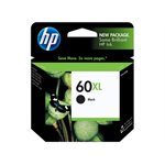 HP 60XL High Yield Black Ink Cartridge, OEM #CC641WN#140 