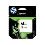 HP 61XL High Yield Tri-Colour Ink Cartridge, OEM #CH564WN#140