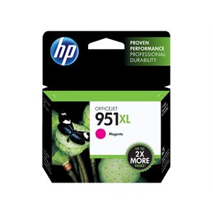 HP 951XL High Yield Magenta Ink Cartridge, OEM #CN047AN#140