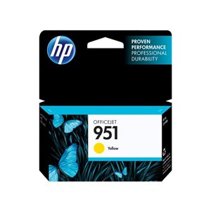 HP 951 Yellow Ink Cartridge, OEM #CN052AN#140