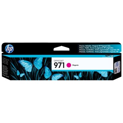 HP 971 Magenta Ink Cartridge, OEM #CN623AM