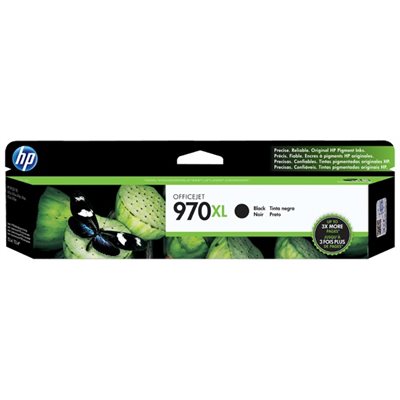 HP 970XL High Yield Black Ink Cartridge, OEM #CN625AM