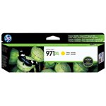 HP 971XL High Yield Yellow Ink Cartridge, OEM #CN628AM