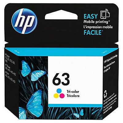 Packet de 3 cartouches d'encre HP 63, FEO / OEM #F6U61AN#140 Packet de 3 cartouches d'encre HP 63, FEO / OEM #F6U61AN#140