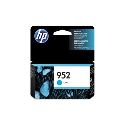 HP 952 Cyan Ink Cartridge, OEM #L0S49AN