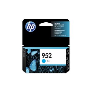 HP 952 Cyan Ink Cartridge, OEM #L0S49AN