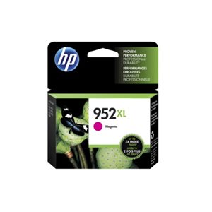 HP 952XL High Yield Magenta Ink Cartridge, OEM #L0S64AN