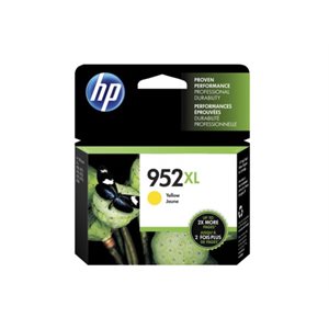 HP 952XL High Yield Yellow Ink Cartridge, OEM #L0S67AN