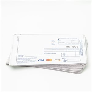 TD 3-Part Credit Card Sales Draft Slips