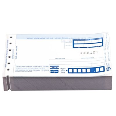 TOPS Credit Card Sales Slip Forms 15 lb 3 Part Carbonless Copy 3