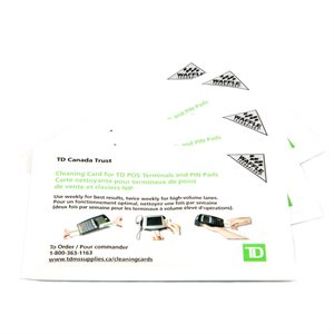 TD POS Cleaning Cards - Box of 10