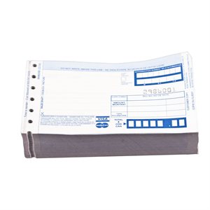 3-Part Credit Card Sales Draft Slips with Tip Line